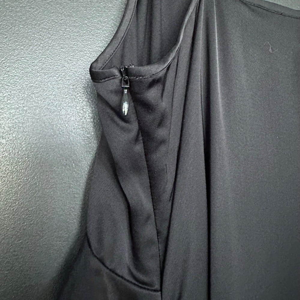 🖤💃 NWT The Kooples Ruffled Asymmetric High Slit Midi Slip Dress | Retail $325! - Picture 6 of 10